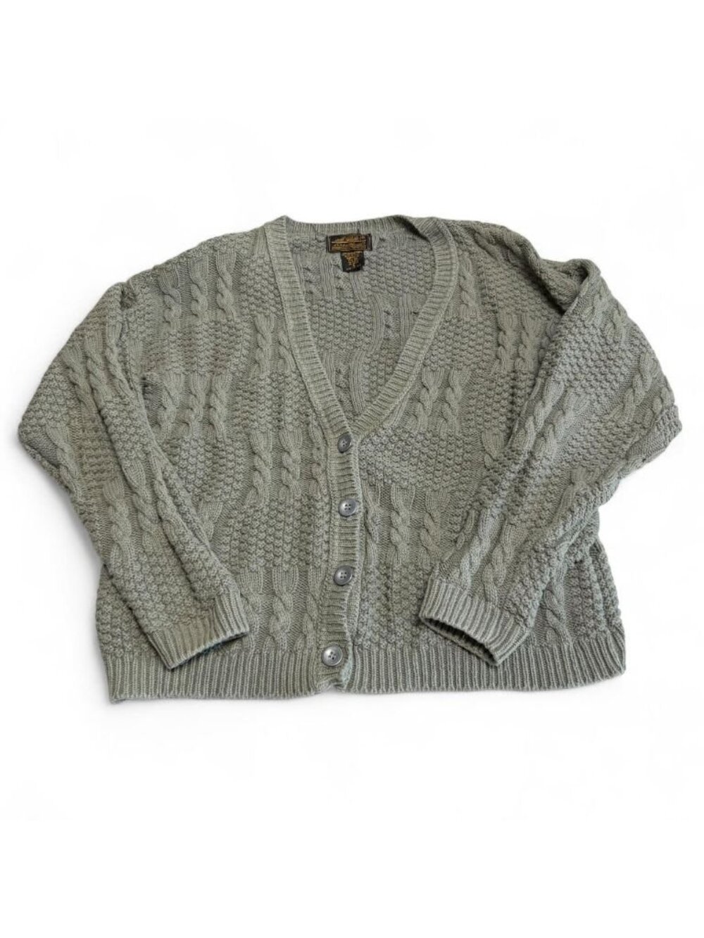 90's Vintage Eddie Bauer Cable Knit Cardigan Sweater Women's Small